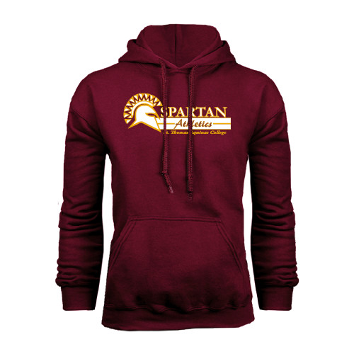  Maroon Fleece Hoodie - Spartan Athletics