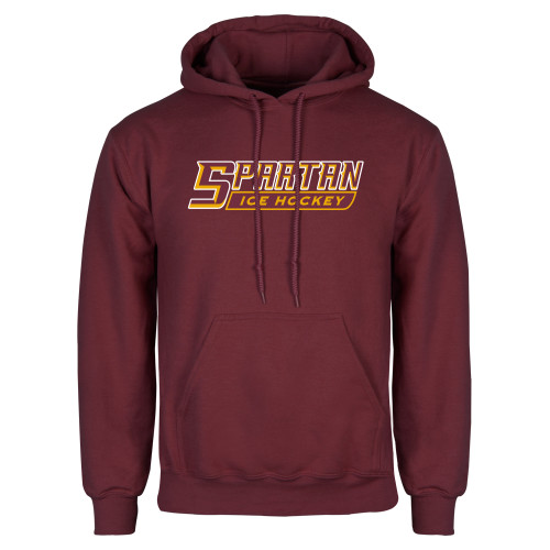  Maroon Fleece Hoodie - Ice Hockey