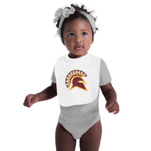  White Baby Bib - Official Logo