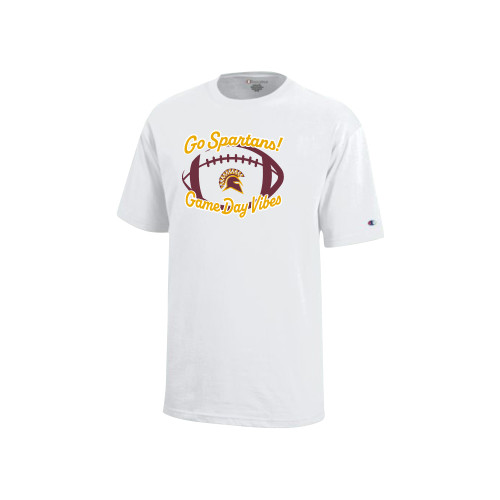  Champion Youth White Short Sleeve Tee - STAC - Game Day Vibes