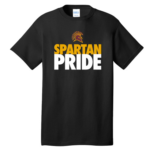  Extended Black T Shirt - Spartan Pride