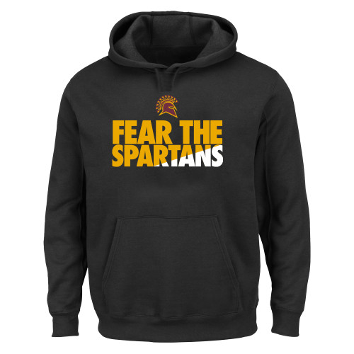  Extended Black Hoodie - Fear The Spartans