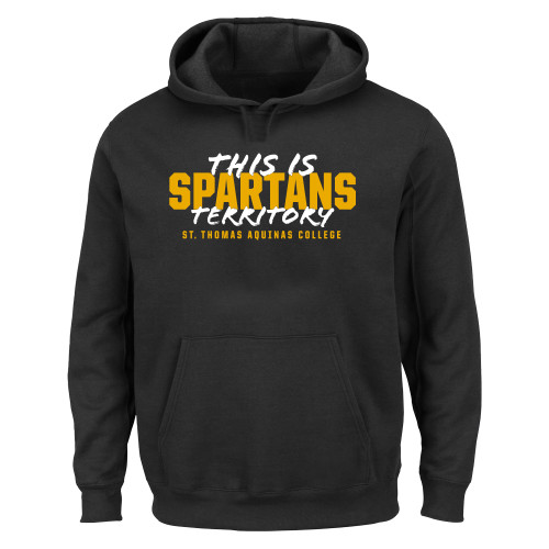  Extended Black Hoodie - STAC - This is Spartans Territory