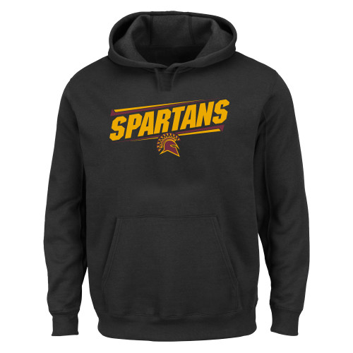  Extended Black Hoodie - Spartans Angled