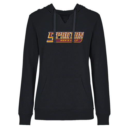  Womens Plus Black Hoodie - Mens Golf - Spartans