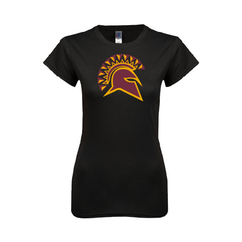  Next Level Womens Black Boyfriend Tee - Official Logo