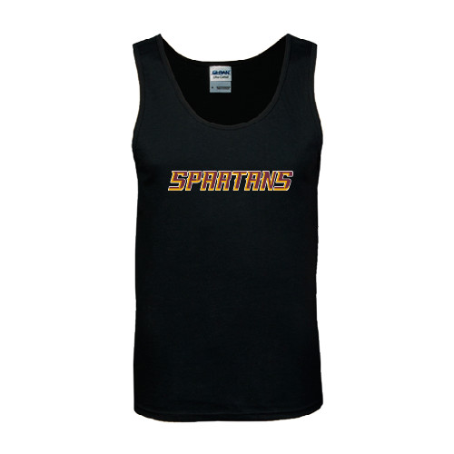  Black Tank Top - Spartans Word Mark
