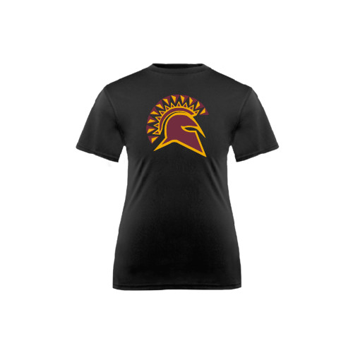  Youth Performance Black Tee - Official Logo