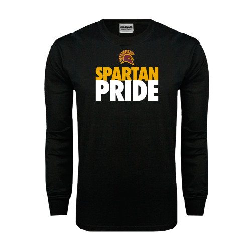  Black Long Sleeve T Shirt - Spartan Pride