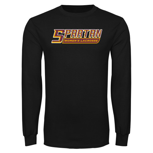  Black Long Sleeve T Shirt - Womens Lacrosse - Spartans