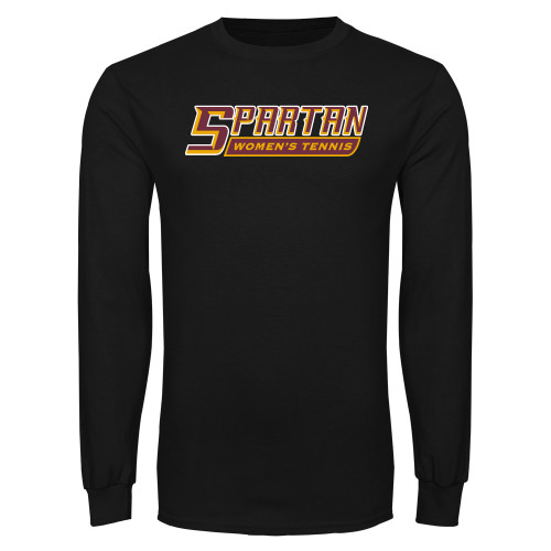  Black Long Sleeve T Shirt - Womens Tennis - Spartans