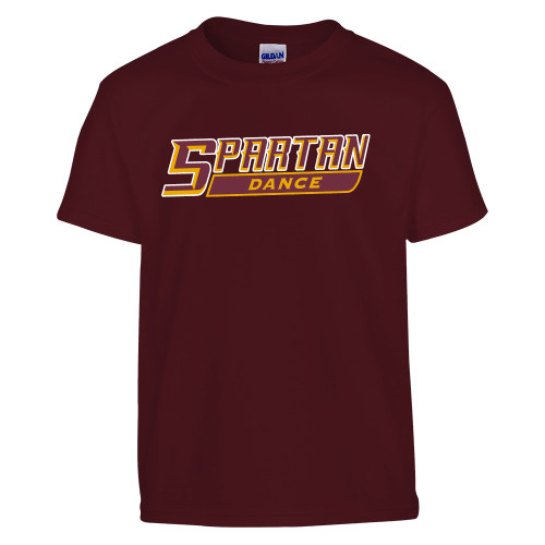  Youth Maroon T Shirt - Dance - Spartans