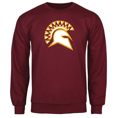  Maroon Fleece Crew - Official Logo