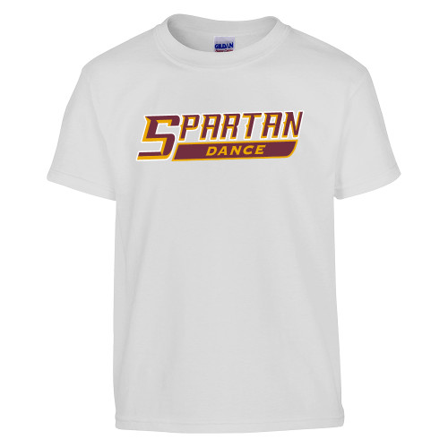  Youth White T Shirt - Dance - Spartans
