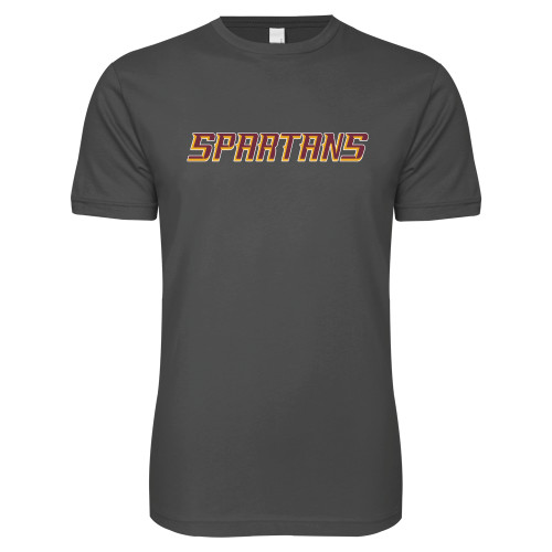  Next Level Charcoal SoftStyle T Shirt - Spartans Word Mark