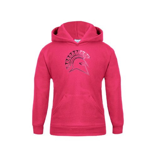  Youth Hot Pink Fleece Hoodie - Official Logo Foil
