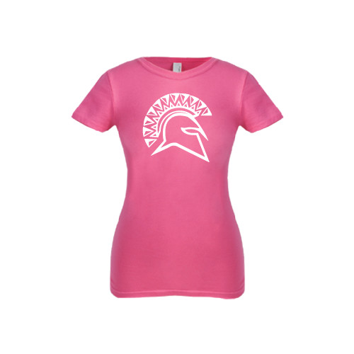  Next Level Girls Fuchsia Fashion Fit T Shirt - Official Logo