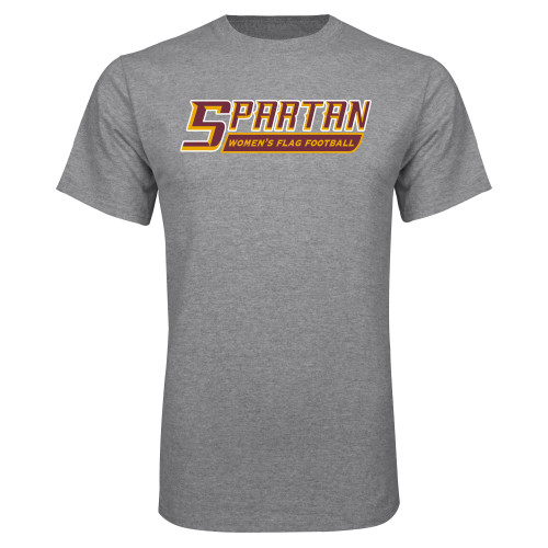  Grey T Shirt - Womens Flag Football - Spartans