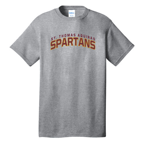  Extended Athletic Heather T Shirt - St. Thomas Aquinas Spartans Arched