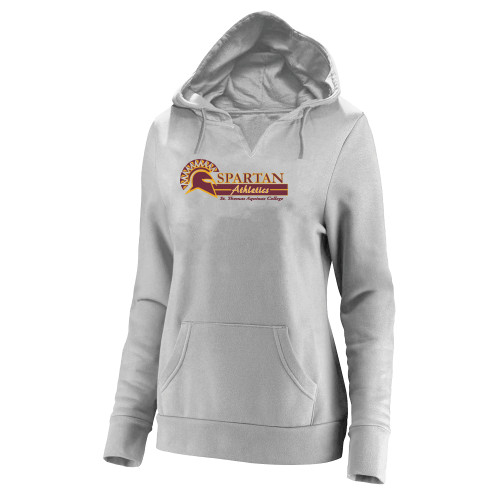  Womens Plus Heather Grey Hoodie - Spartan Athletics