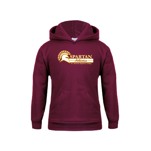  Youth Maroon Fleece Hoodie - Spartan Athletics