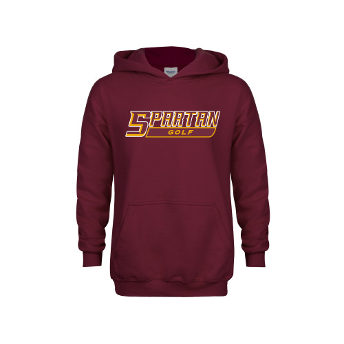  Youth Maroon Fleece Hoodie - Golf