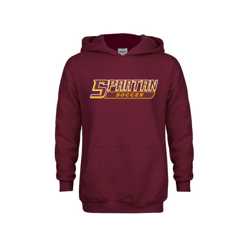  Youth Maroon Fleece Hoodie - Soccer