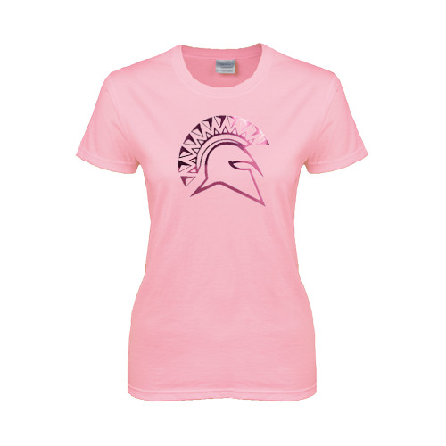  Womens Pink Short Sleeve Tee - Official Logo Foil