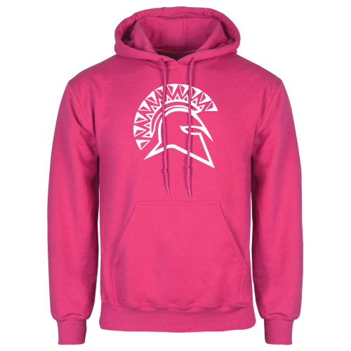  Womens Fuchsia Fleece Hoodie - Official Logo