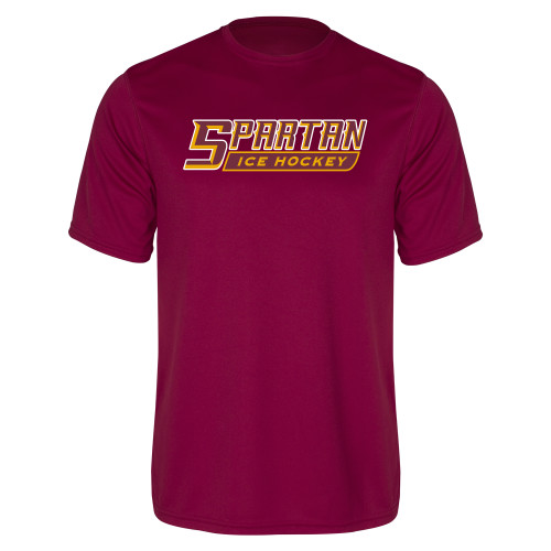  Maroon Performance Tee - Ice Hockey