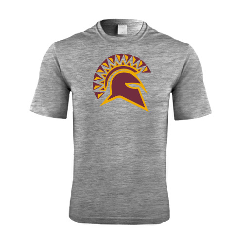  Grey Heather Performance Contender Tee - Official Logo