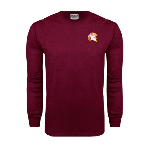  Maroon Long Sleeve T-Shirt - Official Logo