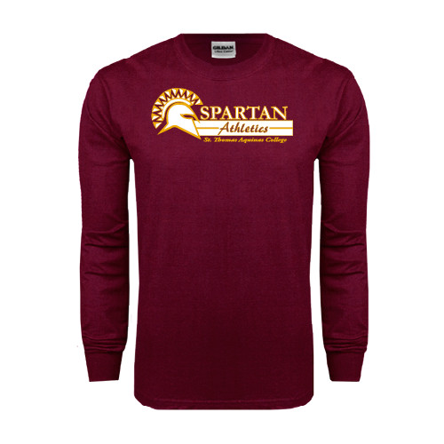  Maroon Long Sleeve T-Shirt - Spartan Athletics