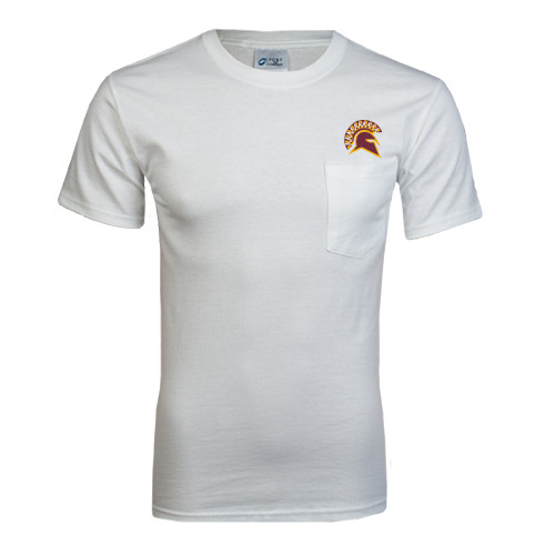  White T-Shirt w/Pocket - Official Logo