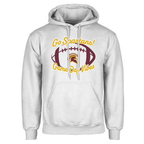  White Fleece Hoodie - STAC - Game Day Vibes