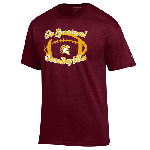 Champion Maroon T Shirt - STAC - Game Day Vibes