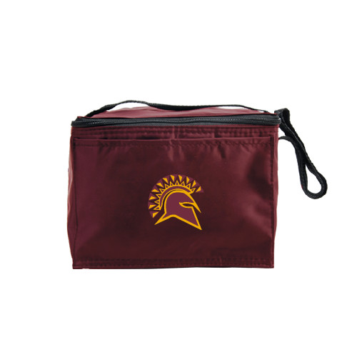  Six Pack Maroon Cooler - Official Logo