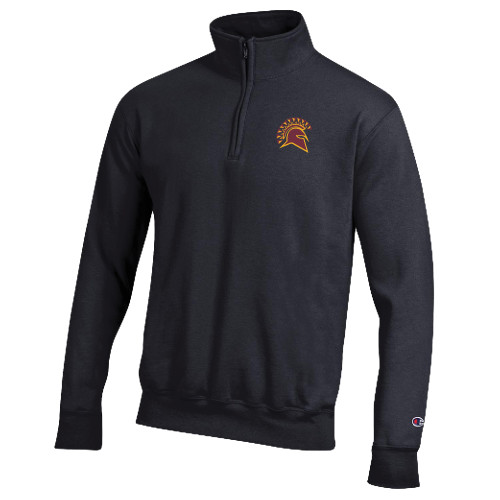  Champion Black Fleece 1/4 Zip - Official Logo