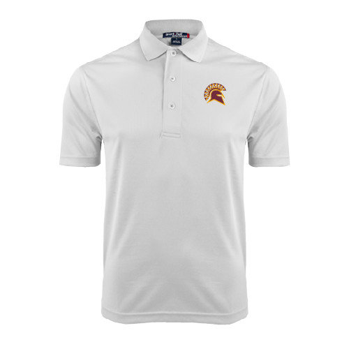 White Dry Mesh Polo - Official Logo