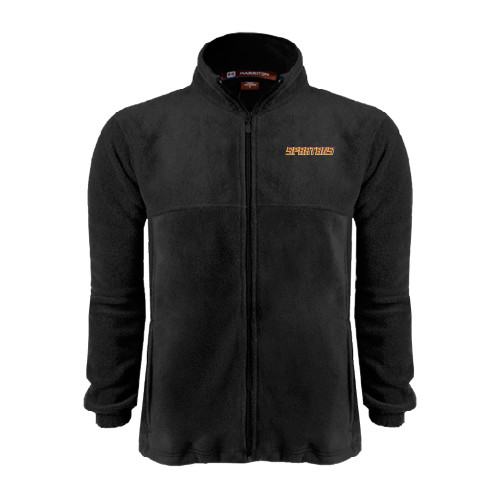  Black Fleece Full Zip Jacket - Spartans Word Mark