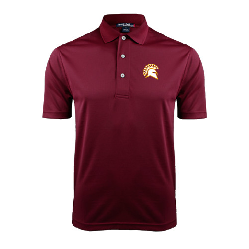  Maroon Dry Mesh Polo - Official Logo