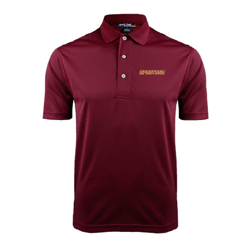  Maroon Dry Mesh Polo - Spartans Word Mark