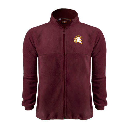  Maroon Fleece Full Zip Jacket - Official Logo