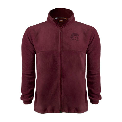  Maroon Fleece Full Zip Jacket - Official Logo