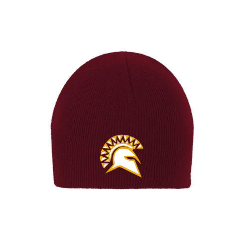  Maroon Knit Beanie - Official Logo