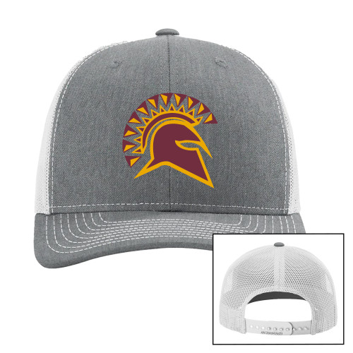  Richardson Heather Grey/Light Grey Trucker Hat - Official Logo