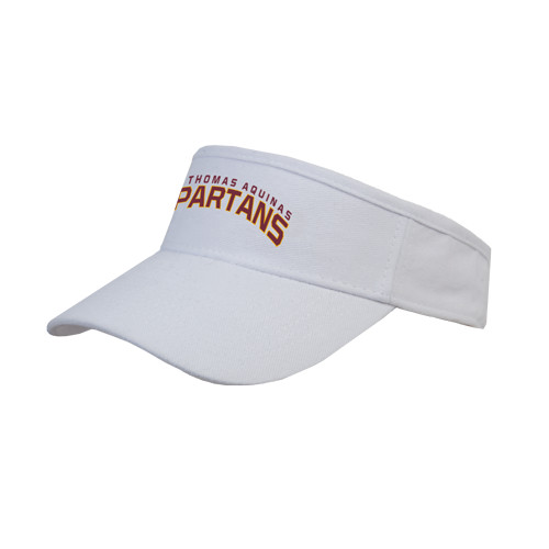  White Visor - St. Thomas Aquinas Spartans Arched