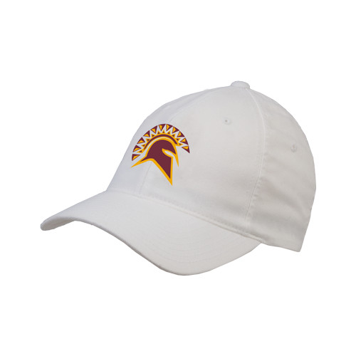  White Flexfit Structured Low Profile Hat - Official Logo