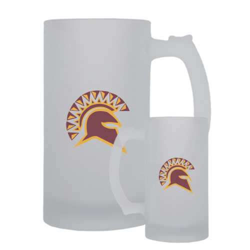  Full Color Decorative Frosted Glass Mug 16oz - Official Logo
