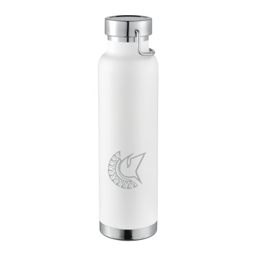  Thor Copper Vacuum Insulated White Bottle 22oz - Official Logo Engraved